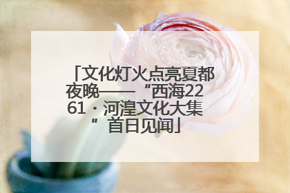 文化灯火点亮夏都夜晚——“西海2261・河湟文化大集”首日见闻
