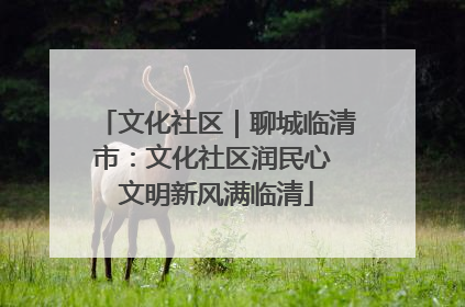 文化社区｜聊城临清市：文化社区润民心 文明新风满临清