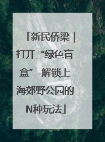 新民侨梁｜打开“绿色盲盒” 解锁上海郊野公园的N种玩法