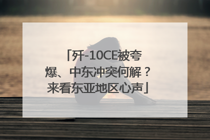 歼-10CE被夸爆、中东冲突何解？来看东亚地区心声