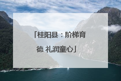 桂阳县：阶梯育德 礼润童心