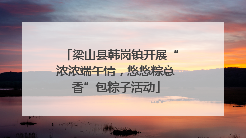 梁山县韩岗镇开展“浓浓端午情，悠悠粽意香”包粽子活动