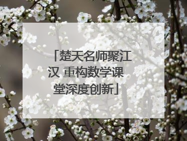楚天名师聚江汉 重构数学课堂深度创新