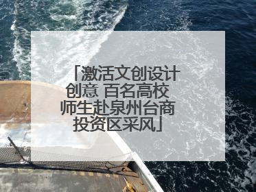 激活文创设计创意 百名高校师生赴泉州台商投资区采风