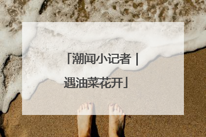 潮闻小记者｜遇油菜花开