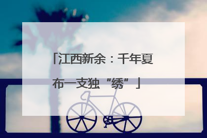 江西新余：千年夏布一支独“绣”