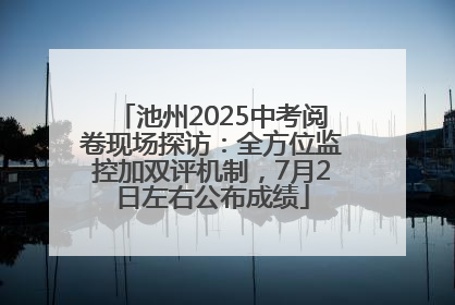 池州2025中考阅卷现场探访：全方位监控加双评机制，7月2日左右公布成绩