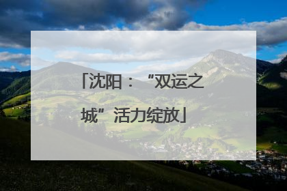 沈阳：“双运之城”活力绽放