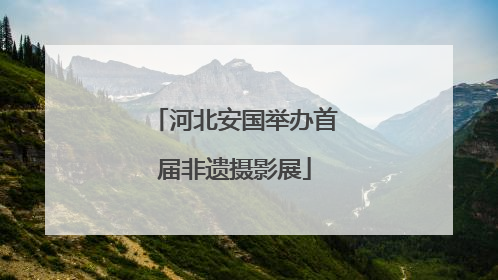 河北安国举办首届非遗摄影展