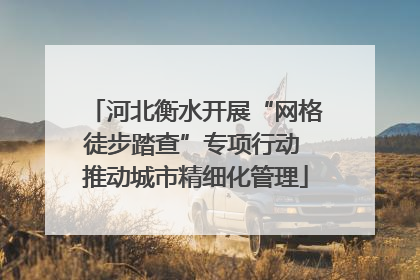 河北衡水开展“网格徒步踏查”专项行动 推动城市精细化管理