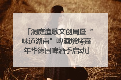 洞庭渔歌文创周暨“味道湖南”啤酒烧烤嘉年华德国啤酒季启动