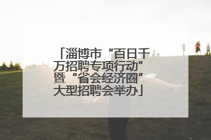 淄博市“百日千万招聘专项行动”暨“省会经济圈”大型招聘会举办