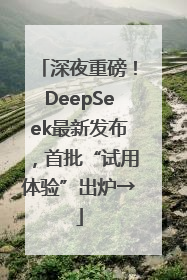 深夜重磅！DeepSeek最新发布，首批“试用体验”出炉→