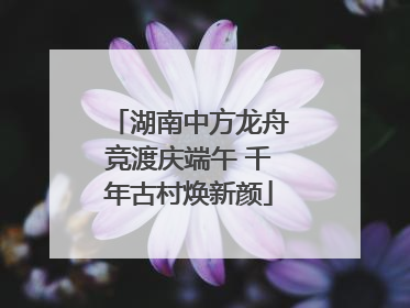 湖南中方龙舟竞渡庆端午 千年古村焕新颜
