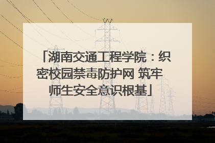 湖南交通工程学院：织密校园禁毒防护网 筑牢师生安全意识根基