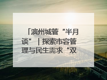 滨州城管“半月谈”｜探索市容管理与民生需求“双赢”新路径
