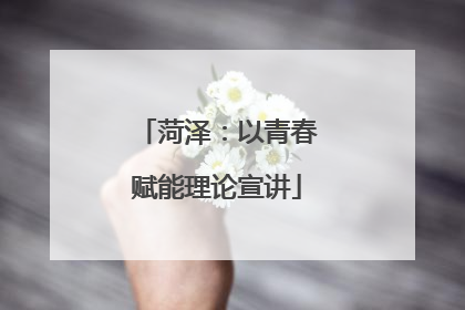 菏泽：以青春赋能理论宣讲