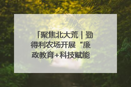 聚焦北大荒｜勤得利农场开展“廉政教育+科技赋能”主题党日活动