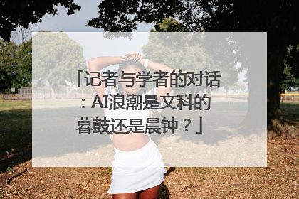 记者与学者的对话：AI浪潮是文科的暮鼓还是晨钟？