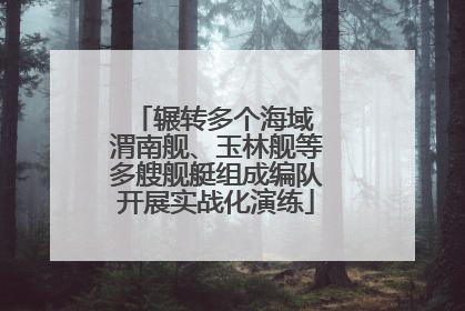 辗转多个海域 渭南舰、玉林舰等多艘舰艇组成编队开展实战化演练