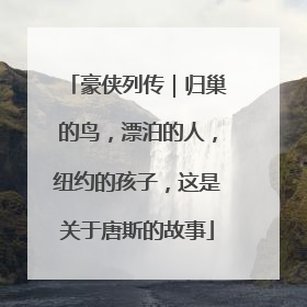 豪侠列传｜归巢的鸟，漂泊的人，纽约的孩子，这是关于唐斯的故事