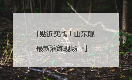 贴近实战！山东舰最新演练现场→