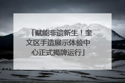 赋能非遗新生！奎文区手造展示体验中心正式揭牌运行