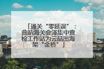 通关“零延误”：曲靖海关会泽集中查检工作站为云品出海架“金桥”