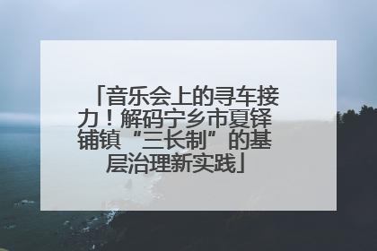 音乐会上的寻车接力！解码宁乡市夏铎铺镇“三长制”的基层治理新实践