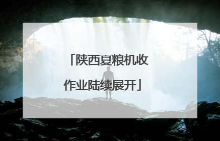 陕西夏粮机收作业陆续展开