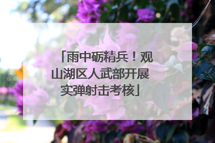 雨中砺精兵！观山湖区人武部开展实弹射击考核