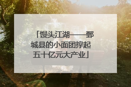 馒头江湖——鄄城县的小面团撑起五十亿元大产业