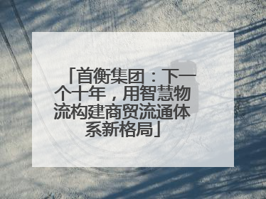 首衡集团：下一个十年，用智慧物流构建商贸流通体系新格局