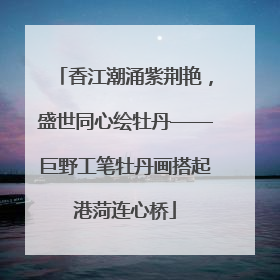 香江潮涌紫荆艳，盛世同心绘牡丹——巨野工笔牡丹画搭起港菏连心桥
