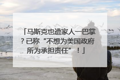 马斯克也遭家人一巴掌？已称“不想为美国政府所为承担责任”！