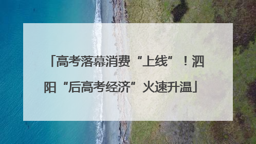 高考落幕消费“上线”！泗阳“后高考经济”火速升温