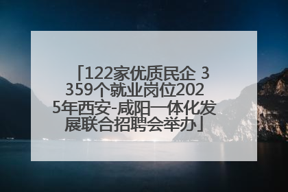 122家优质民企 3359个就业岗位2025年西安-咸阳一体化发展联合招聘会举办