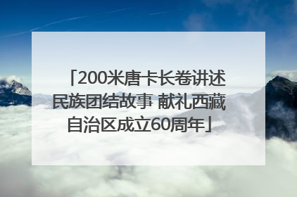 200米唐卡长卷讲述民族团结故事 献礼西藏自治区成立60周年