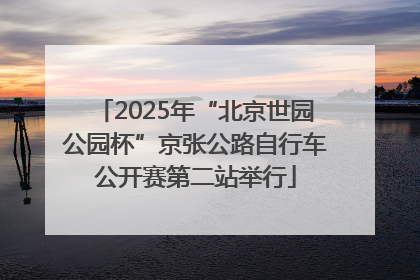 2025年“北京世园公园杯”京张公路自行车公开赛第二站举行