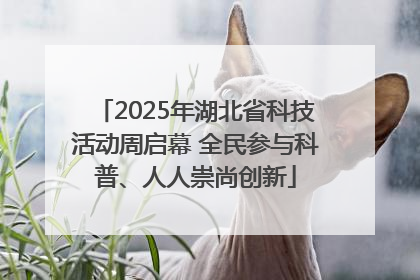 2025年湖北省科技活动周启幕 全民参与科普、人人崇尚创新