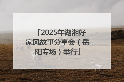 2025年湖湘好家风故事分享会（岳阳专场）举行