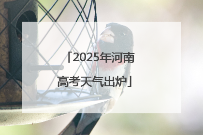 2025年河南高考天气出炉
