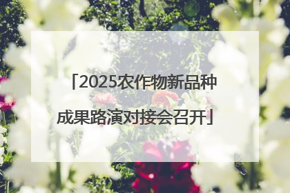 2025农作物新品种成果路演对接会召开