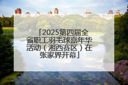 2025第四届全省职工羽毛球嘉年华活动（湘西赛区）在张家界开幕