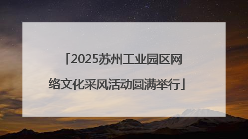 2025苏州工业园区网络文化采风活动圆满举行