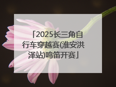 2025长三角自行车穿越赛(淮安洪泽站)鸣笛开赛