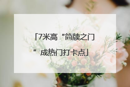7米高“简牍之门”成热门打卡点