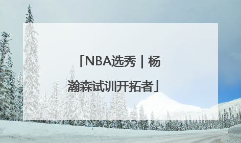NBA选秀｜杨瀚森试训开拓者